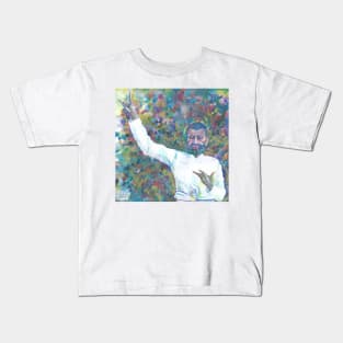 RAMAKRISHNA  watercolor portrait .4 Kids T-Shirt